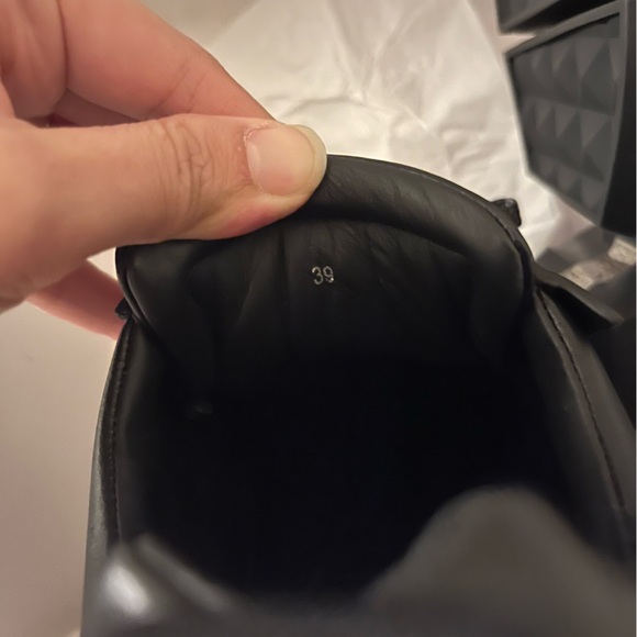 New Jimmy Choo Black Diamond Trainer Sneakers 39 Leather and Mesh unisex women 9 - Picture 9 of 13